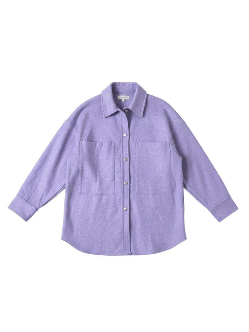 ZARA Lavender Wool Blend Oversized Shirt Jacket Shacket Size Medium